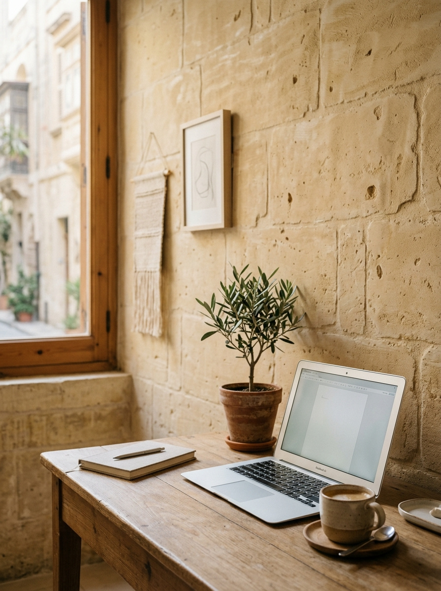 Freelancer workspace in Malta