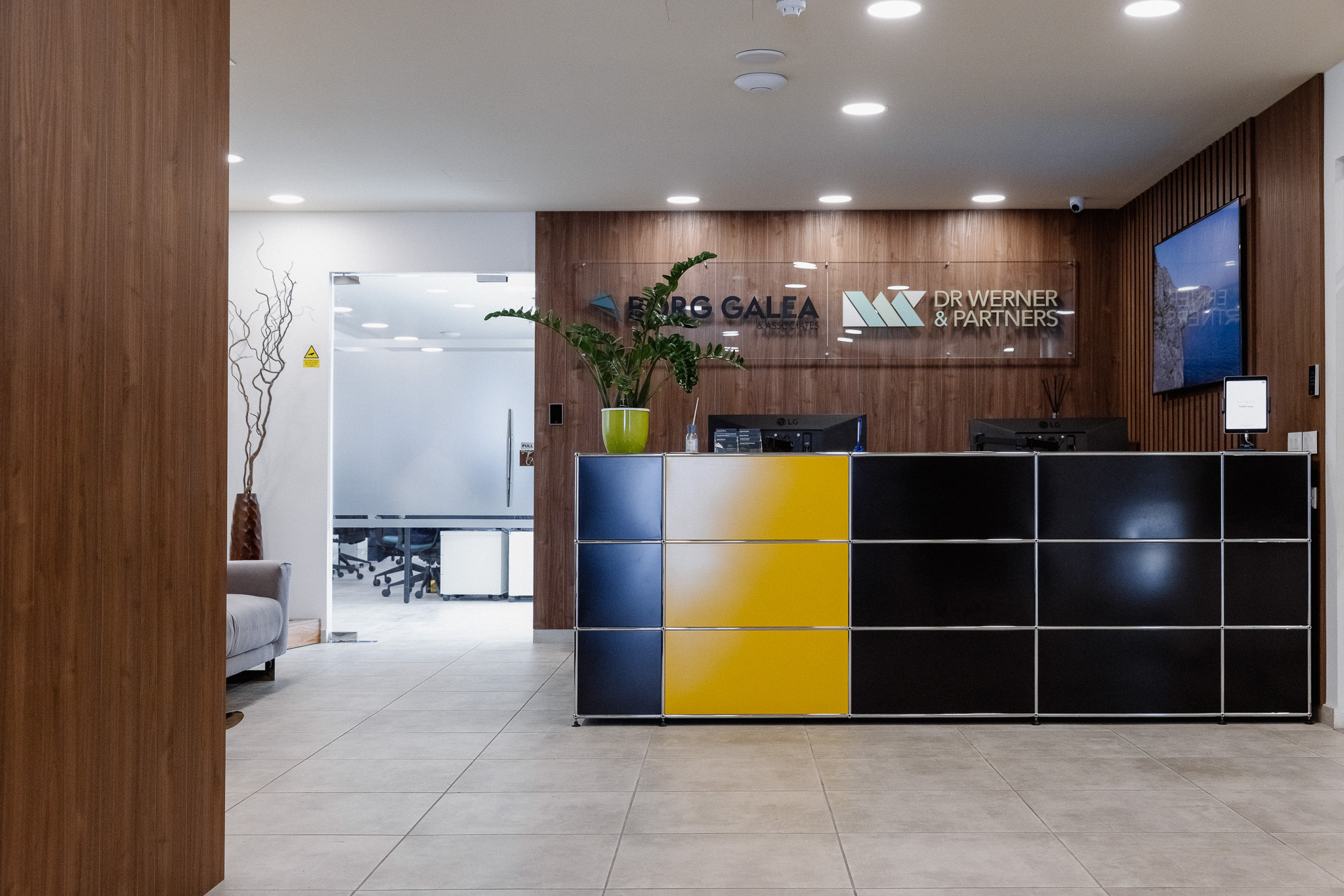 Reception area of DW&P Dr. Werner & Partners in Malta