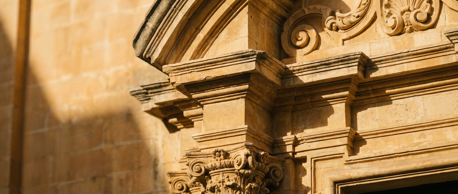 Baroque stone architecture in Malta